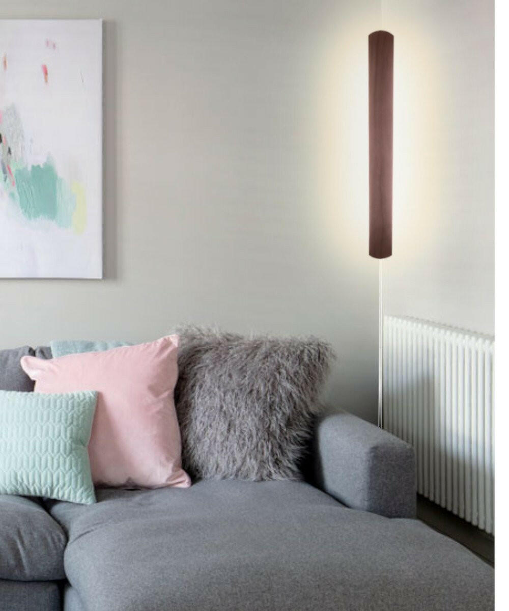 3"W Solid Wood Hover Plank Corner/Wall Accent Light Plug-In by Home.