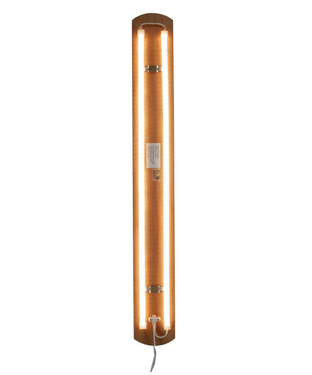 3"W Solid Wood Hover Plank Corner/Wall Accent Light Plug-In by Home.