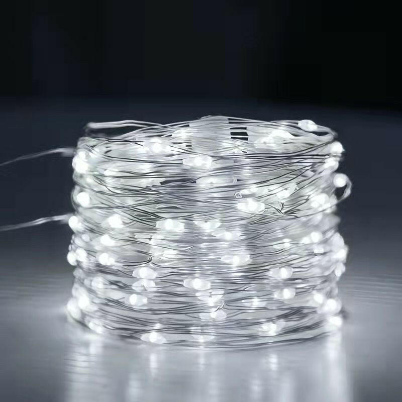 Solar Christmas String Lights; 33ft 100 LED Solar 8 Modes Outdoor Waterproof String Lights For Christmas Tree Garden Decoration (multi-color).