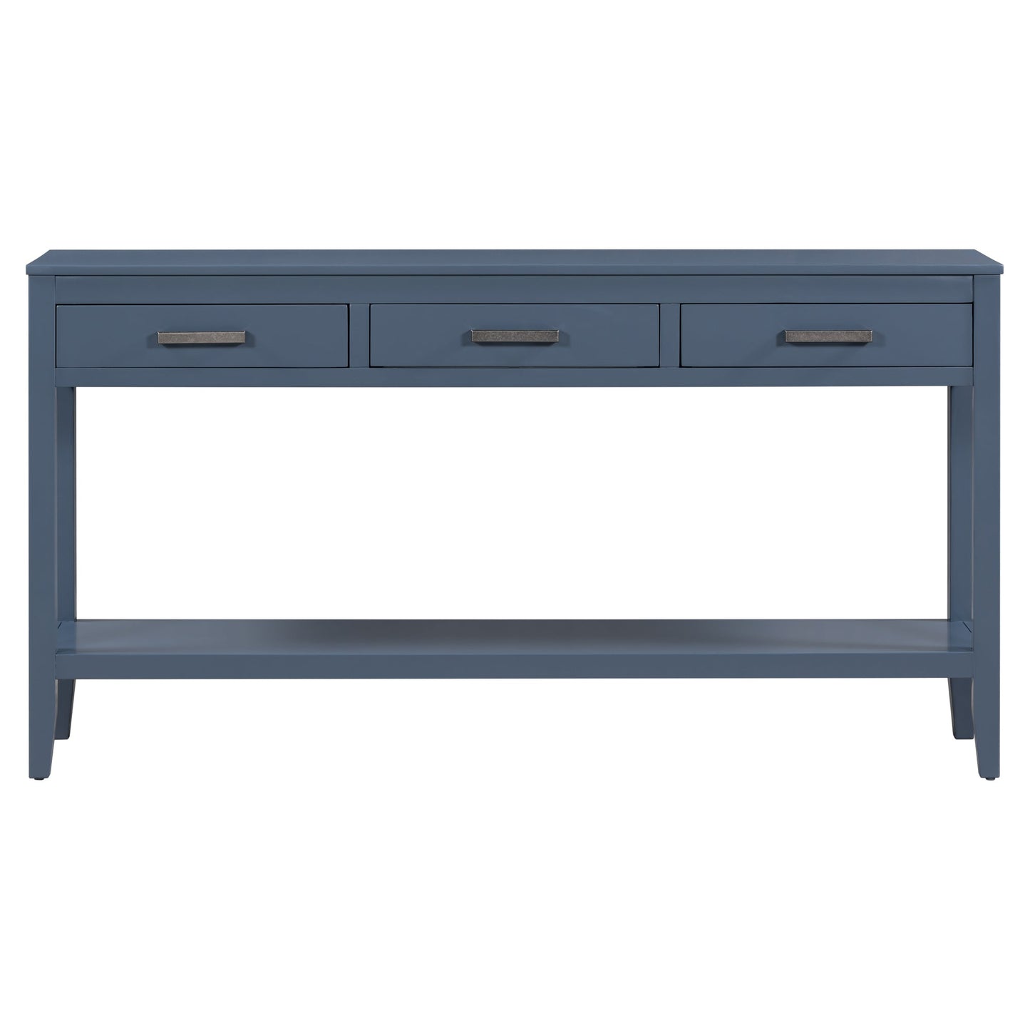 Contemporary 3-Drawer Console Table with 1 Shelf, Entrance Table for