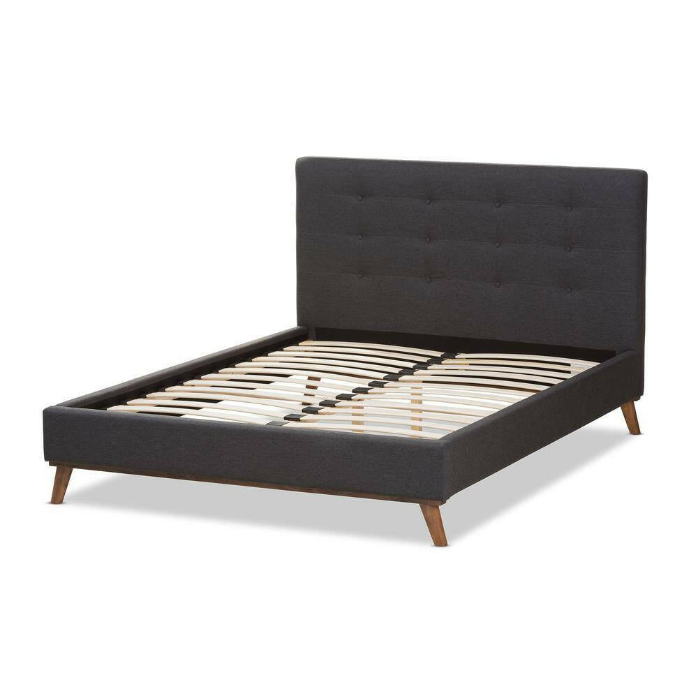 Valencia Dark Gray King Platform Bed.