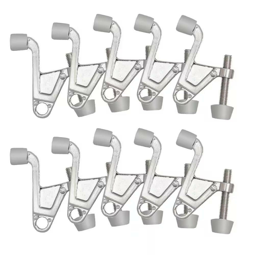 Satin Nickel Jumbo Hinge Pin Door Stop (10-Pack).