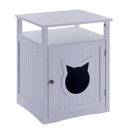 Nightstand Pet House, Litter Box Furniture Indoor Pet Crate, Litter.