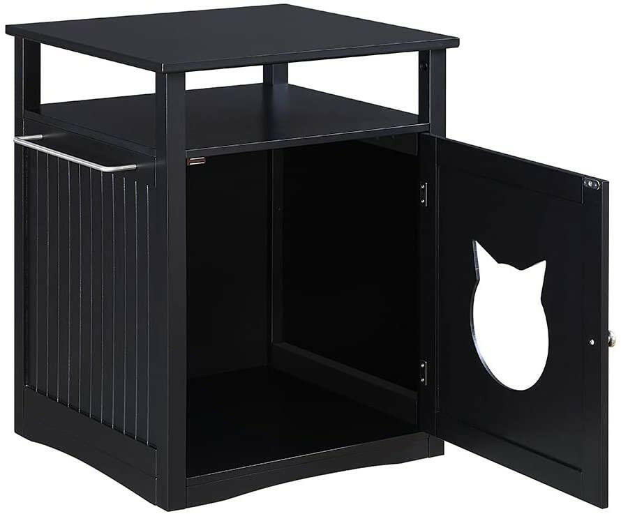 Nightstand Pet House, Litter Box Furniture Indoor Pet Crate, Litter.