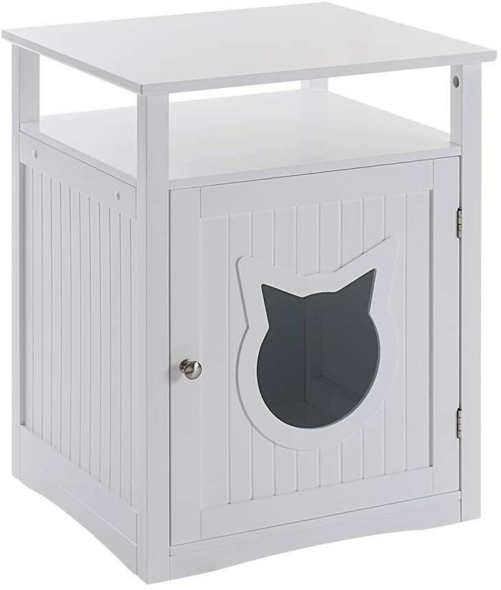 Nightstand Pet House, Litter Box Furniture Indoor Pet Crate, Litter.