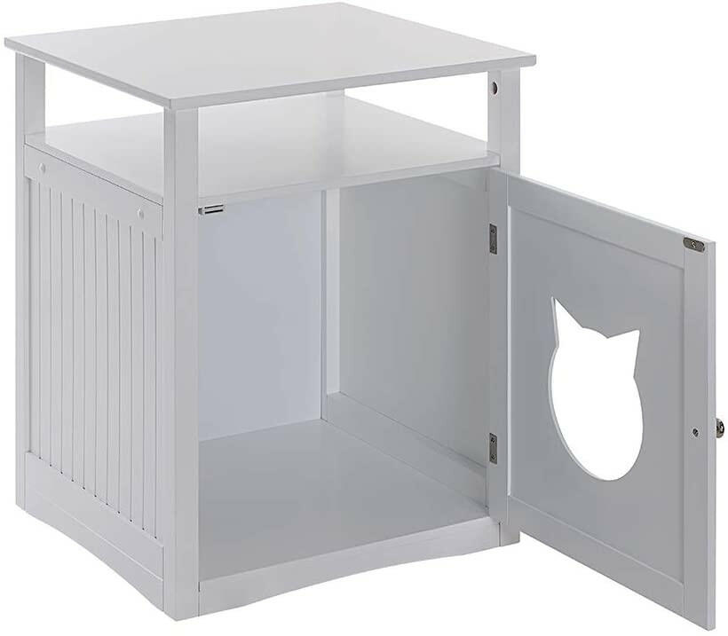 Nightstand Pet House, Litter Box Furniture Indoor Pet Crate, Litter.