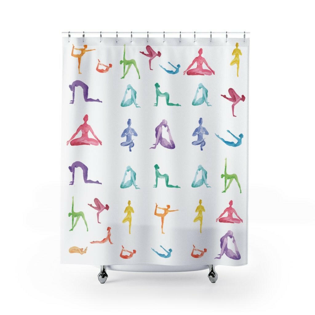 Yoga Sanctuary Shower Curtains.