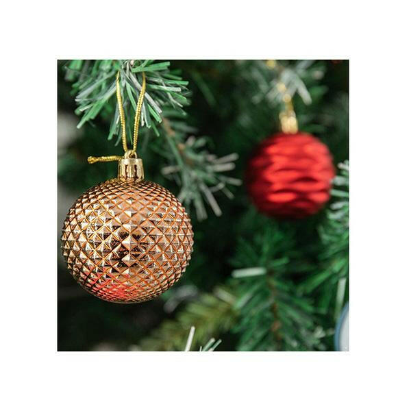 12 Pcs Christmas Supplies Gift Decoration Balls 6Cm.