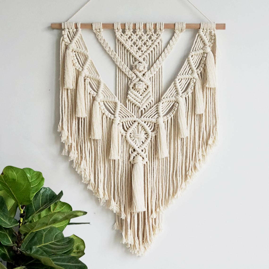 Hand Woven Macrame Wall Hanging.