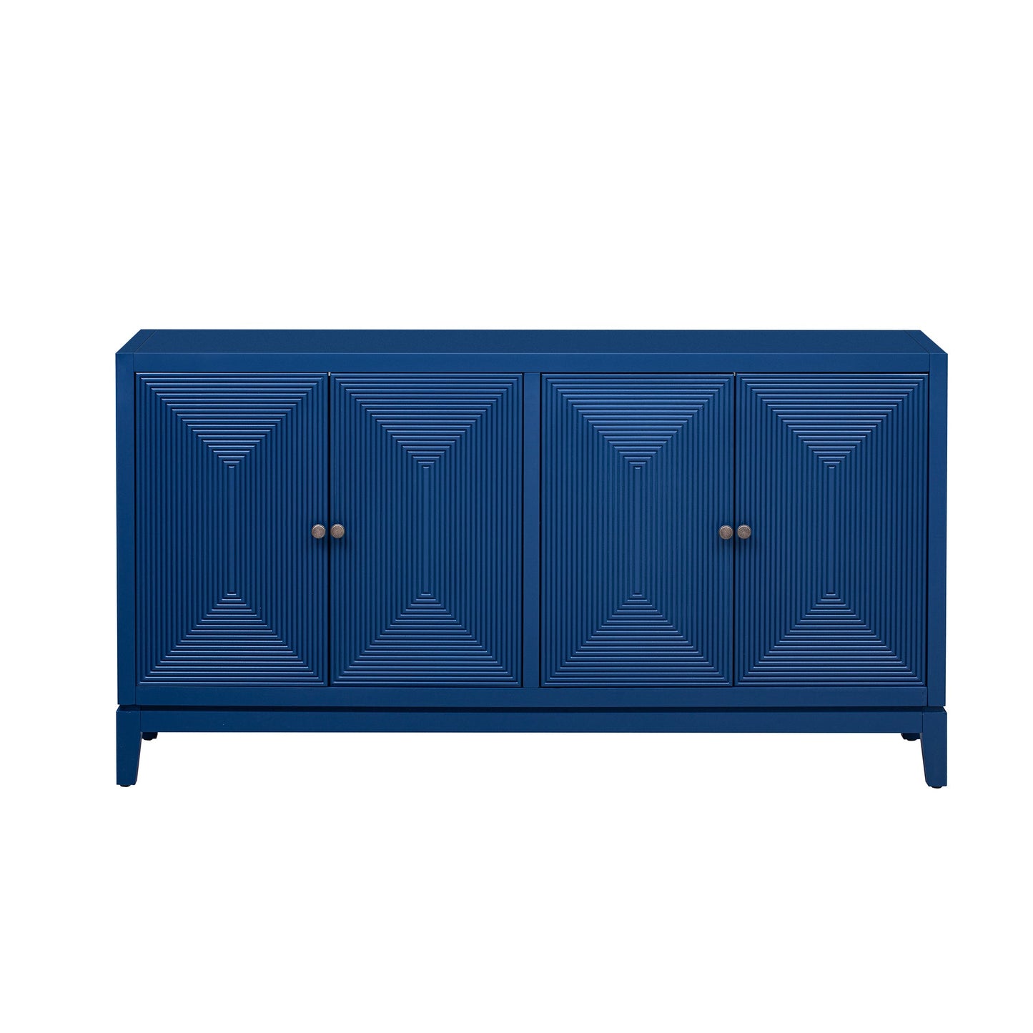 Sleek Storage Cabinet Sideboard Buffet with Vertical Line