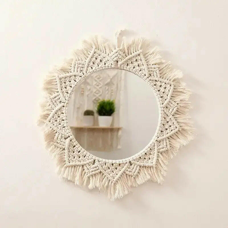 Macrame Wall Mirror Round.