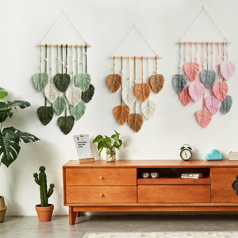 Macrame Leaf Wall Hanging.