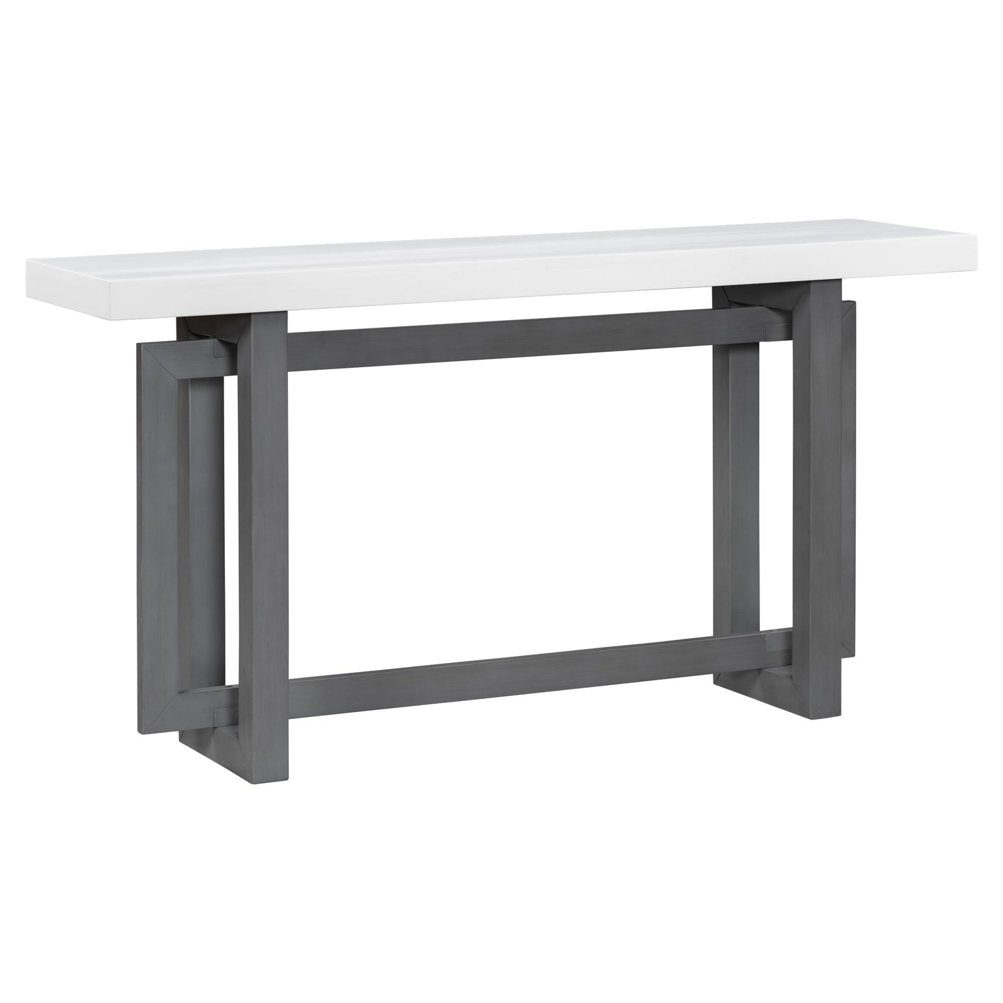 Contemporary Console Table with Wood Top, Extra Long Entryway Table