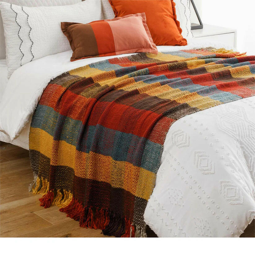 Vintage Plaid Throw.