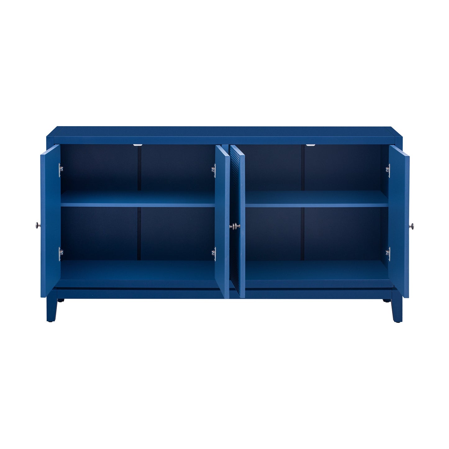 Sleek Storage Cabinet Sideboard Buffet with Vertical Line