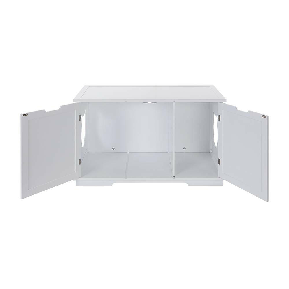 X-Large Cat Washroom Bench Litter Box Enclosure Furniture Box House.