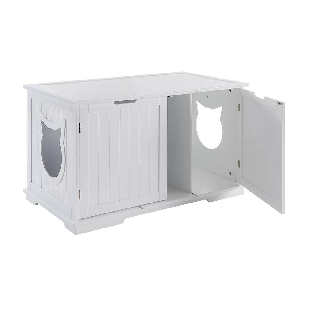 X-Large Cat Washroom Bench Litter Box Enclosure Furniture Box House.