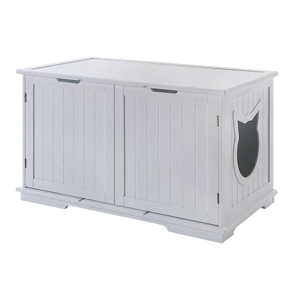 X-Large Cat Washroom Bench Litter Box Enclosure Furniture Box House.