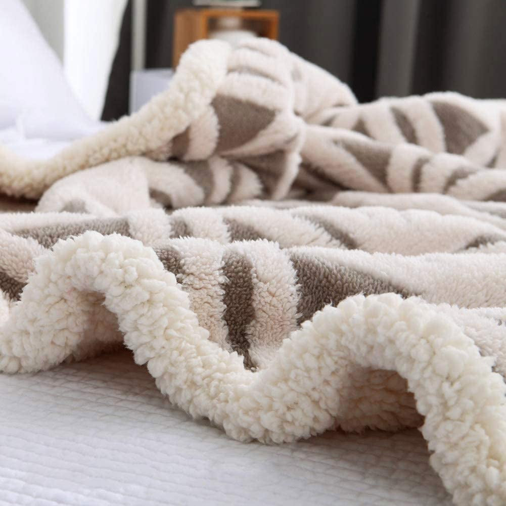 Sherpa Fleece Blanket 71X80 Fuzzy Soft Throw Blanket Dual Sided Blanket for Couch Sofa Bed (Grey, 71''X 80'').