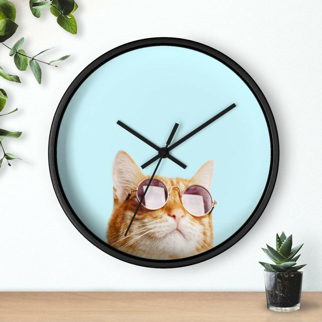 Cat is Alway's Right Wall clock.