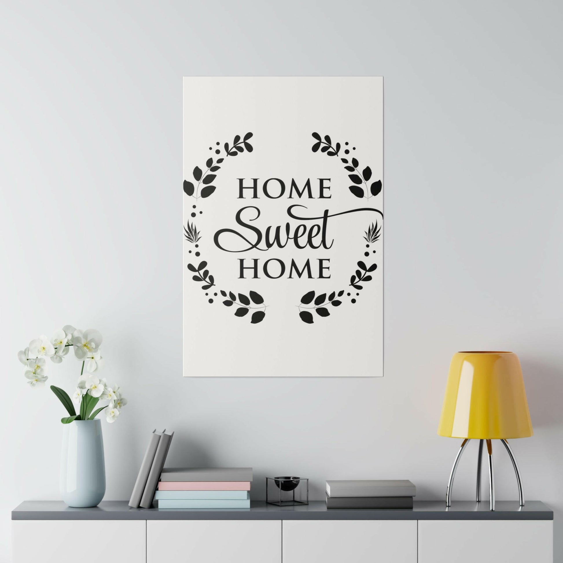 Wall Decor, Giclee Poster Art Print - Home Sweet Home.