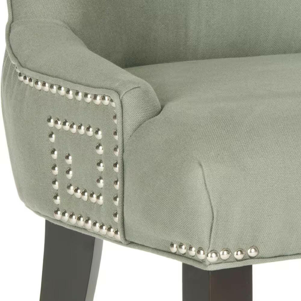 Gretchen Light Green/Black Side Chair (Set of 2).