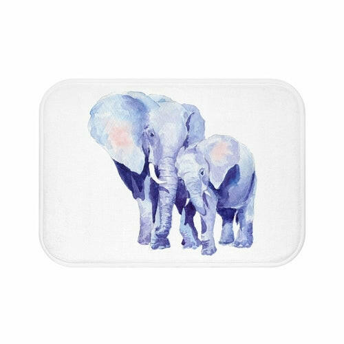 Mother and Baby Auspicious Elephant Bath Mat Home Accents.