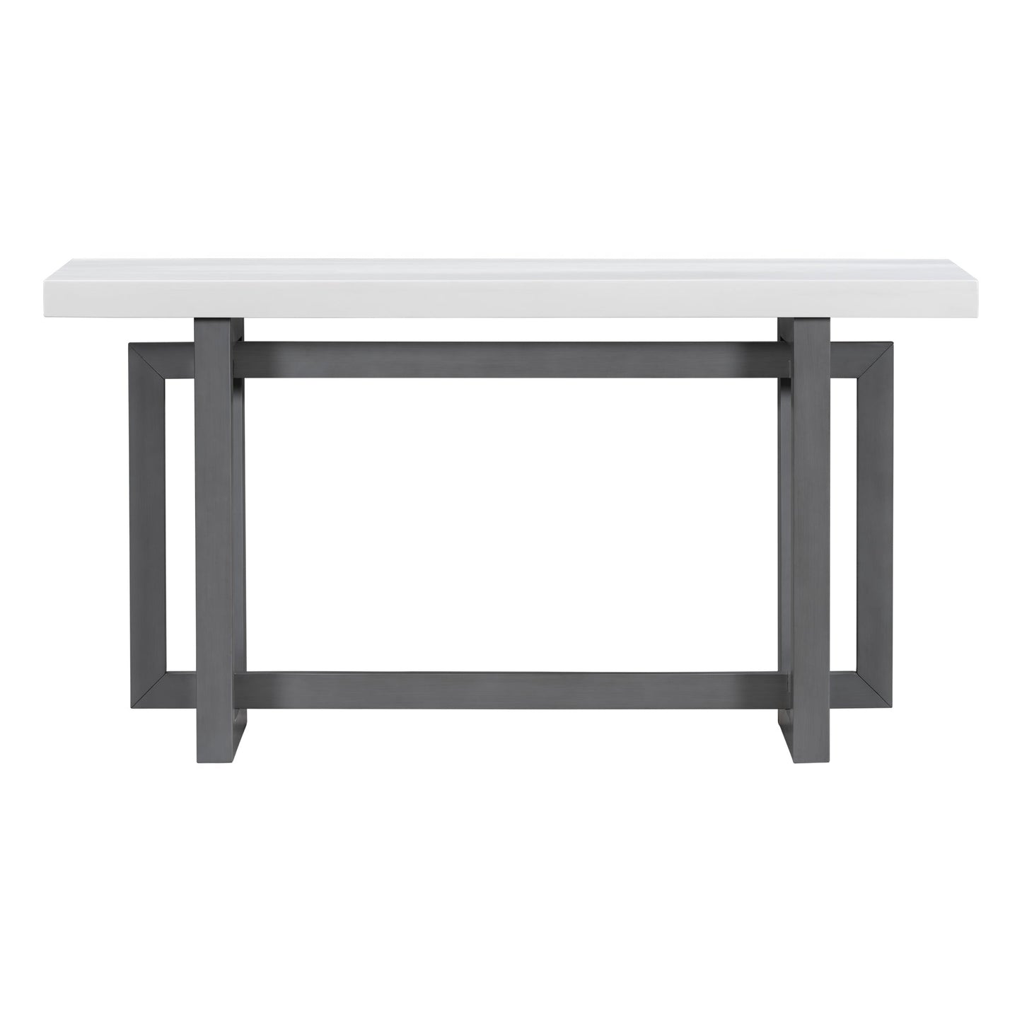 Contemporary Console Table with Wood Top, Extra Long Entryway Table