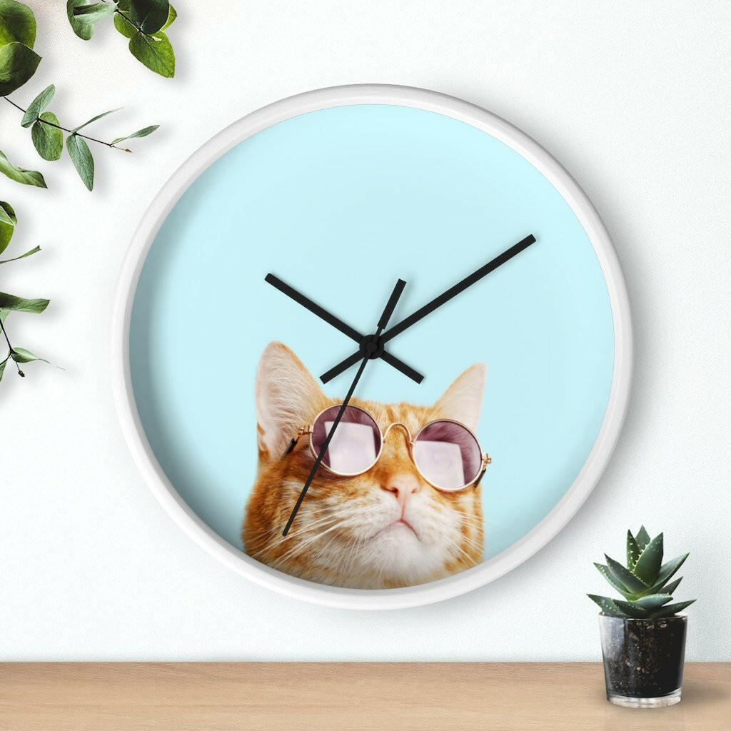 Cat is Alway's Right Wall clock.