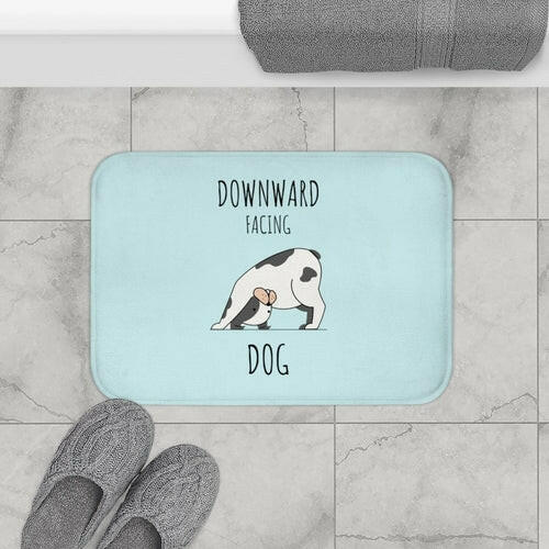 Downward Facing Dog Yoga Bath Mat.