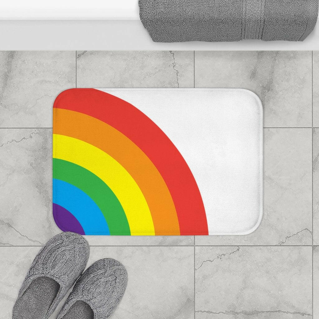 Rainbow Bath Mat.