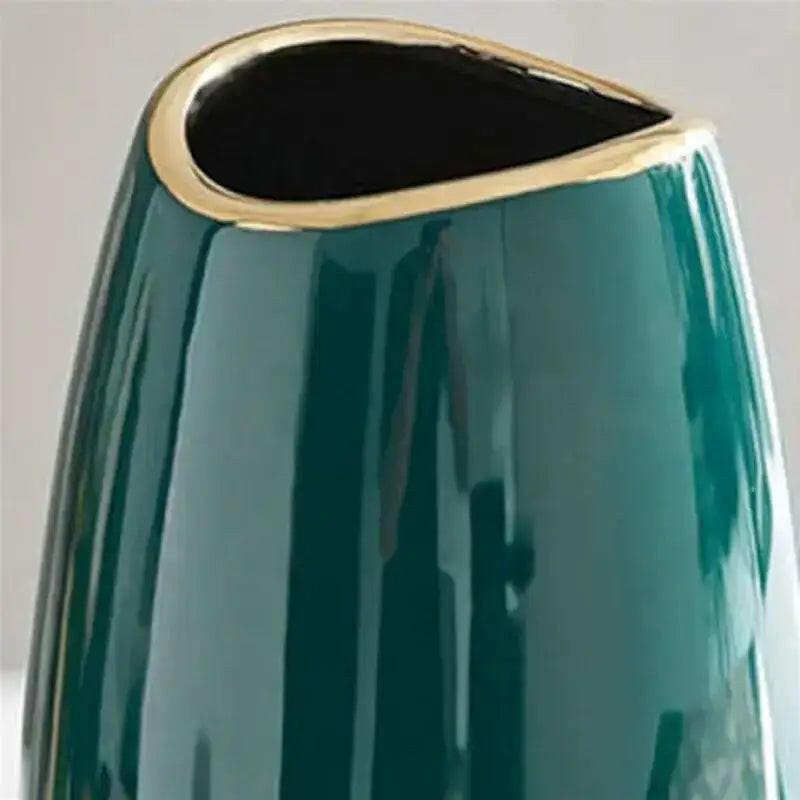 Green Ceramic Vase.