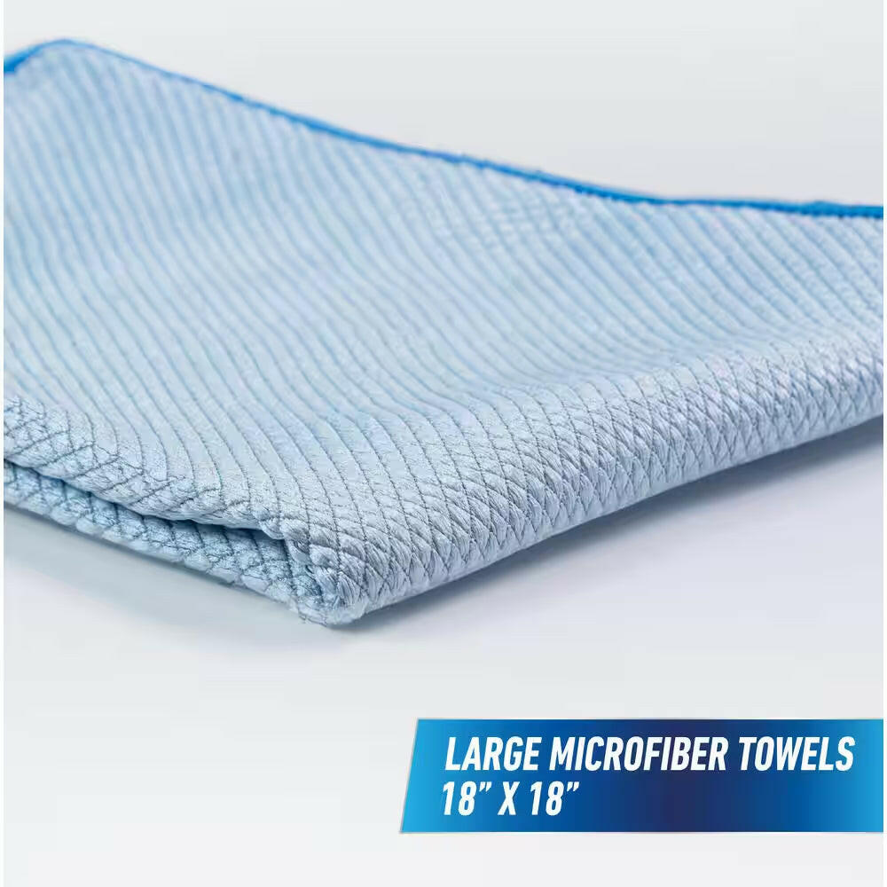 18 In. Large Microfiber Cleaning Cloths (3-Count).