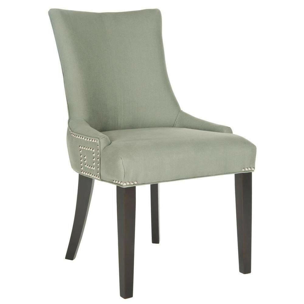 Gretchen Light Green/Black Side Chair (Set of 2).