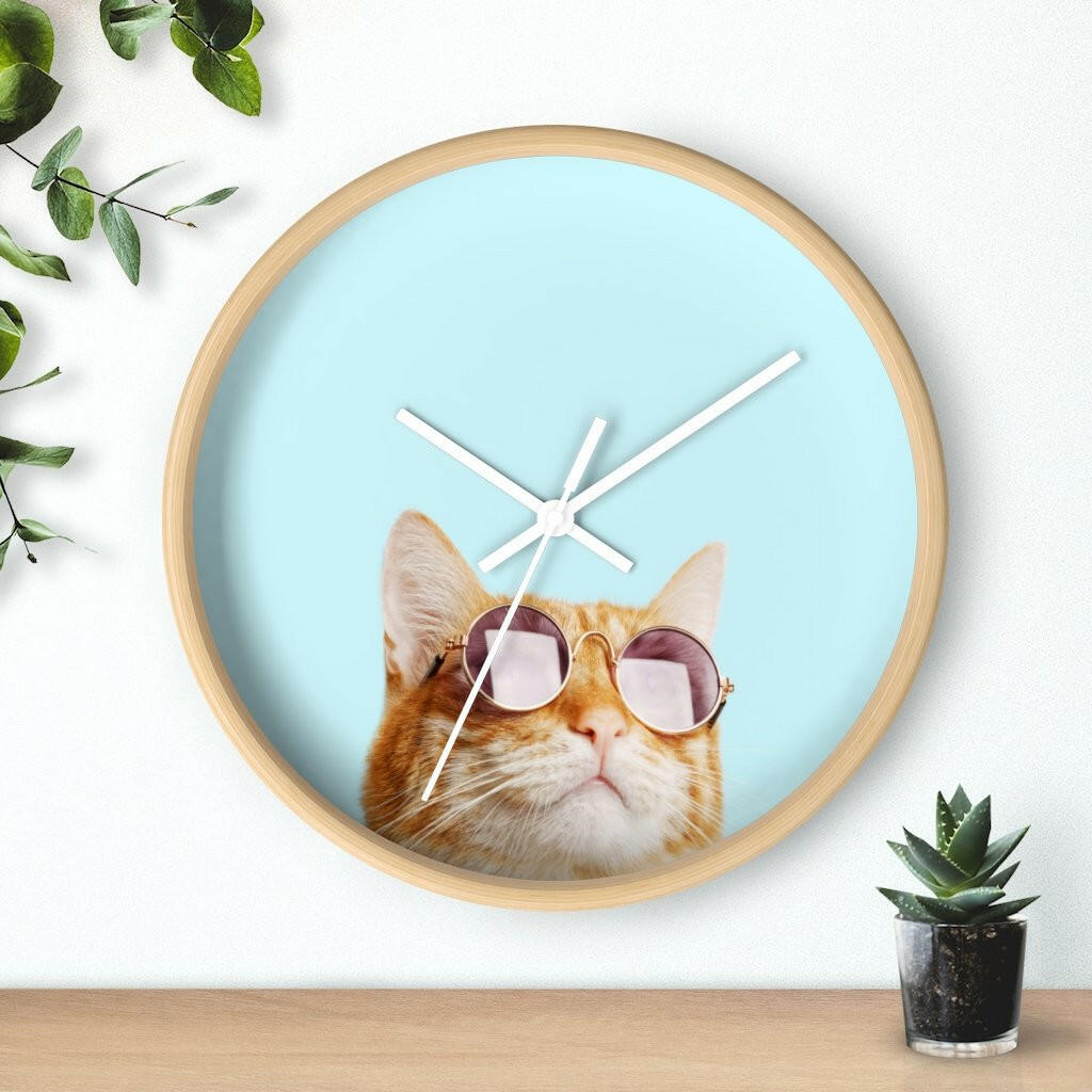 Cat is Alway's Right Wall clock.