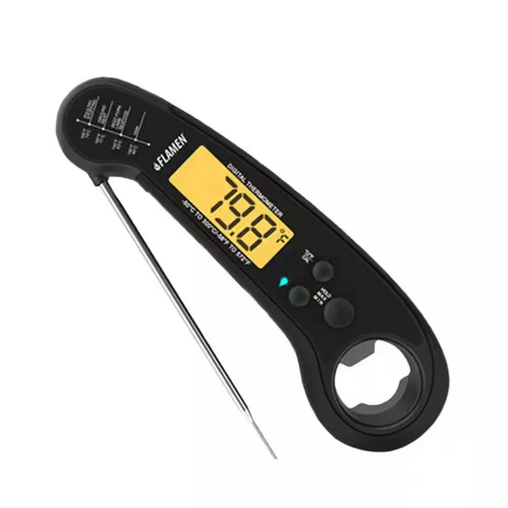 Instant Read Digital Meat Thermometer (Black).