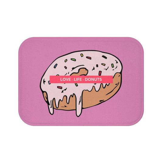 Love Life Donuts Bath Mat.