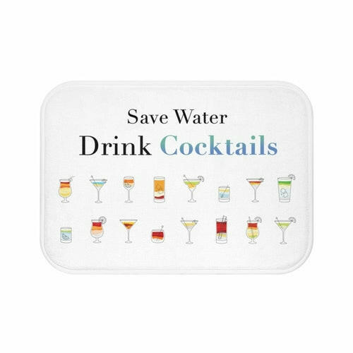 Drink Cocktail Bath Mat Home Accents.