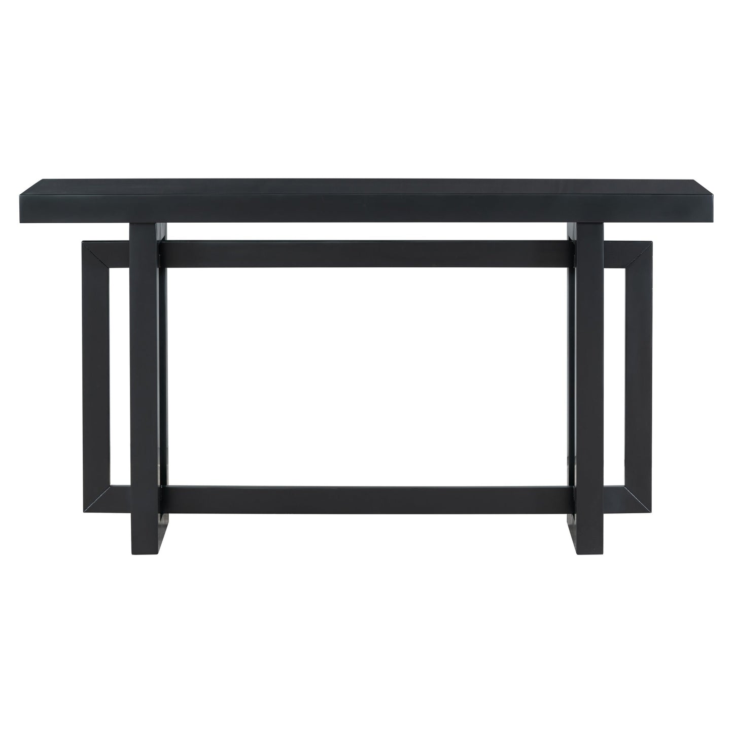 Contemporary Console Table with Wood Top, Extra Long Entryway Table