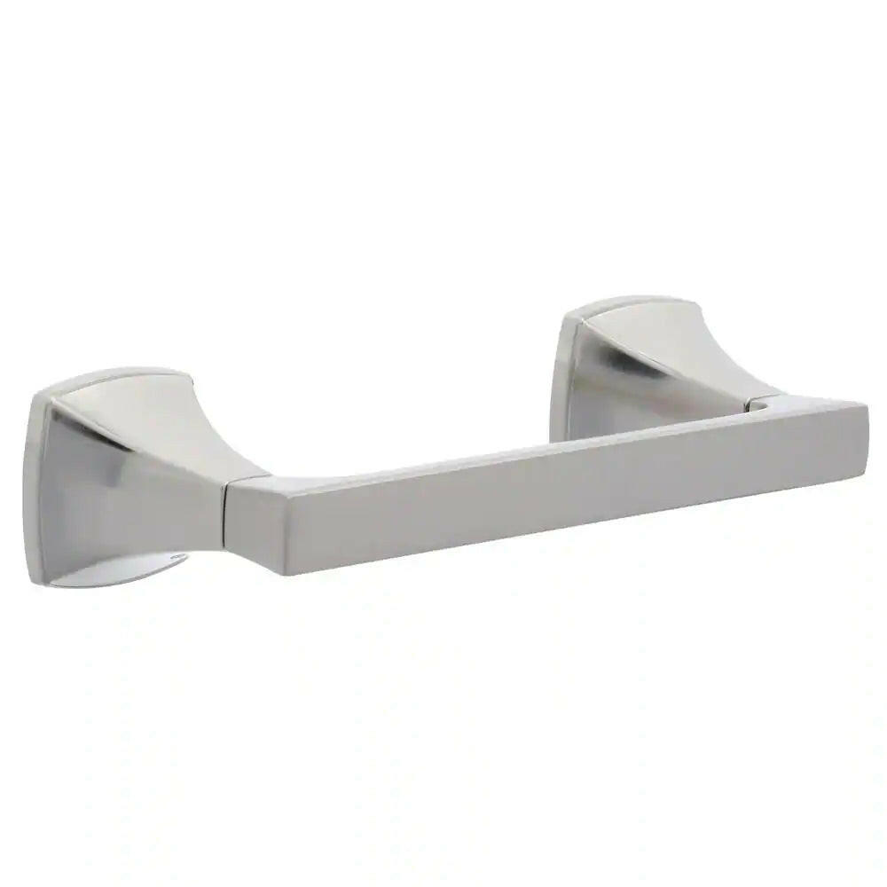 Venturi Toilet Paper Holder in Spot Defense Brushed Nickel.