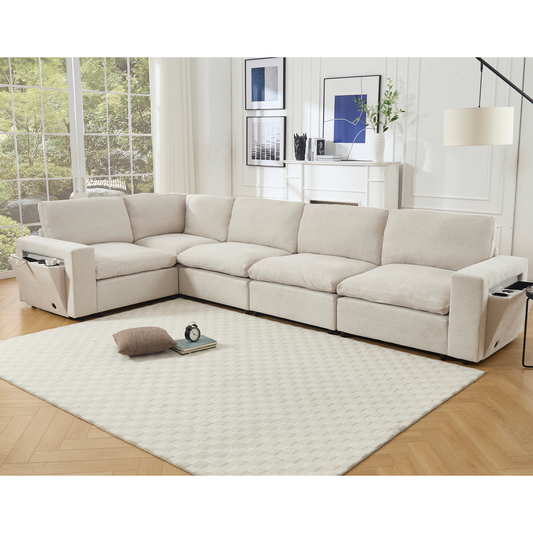 Sectional Couches For Living Room,Modular Couch,Wireless Charging Port