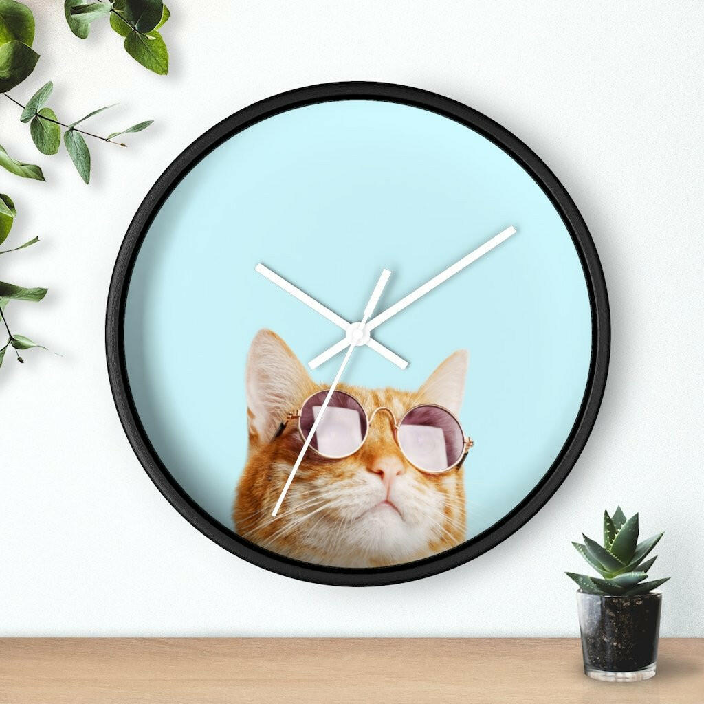 Cat is Alway's Right Wall clock.