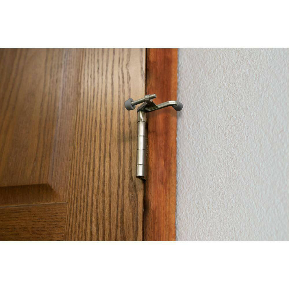 Satin Nickel Jumbo Hinge Pin Door Stop (10-Pack).