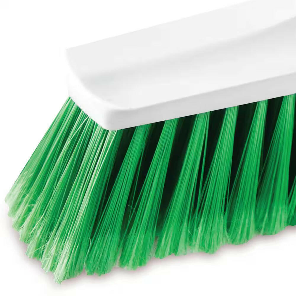 13 In. Smooth Surface Push Broom with Steel Handle.