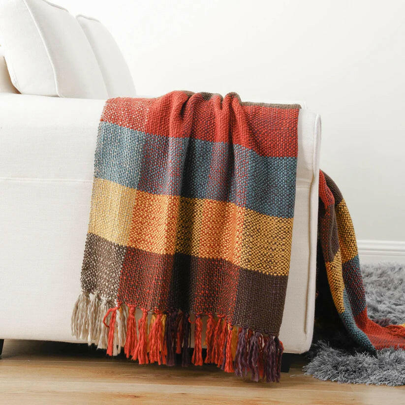 Vintage Plaid Throw.