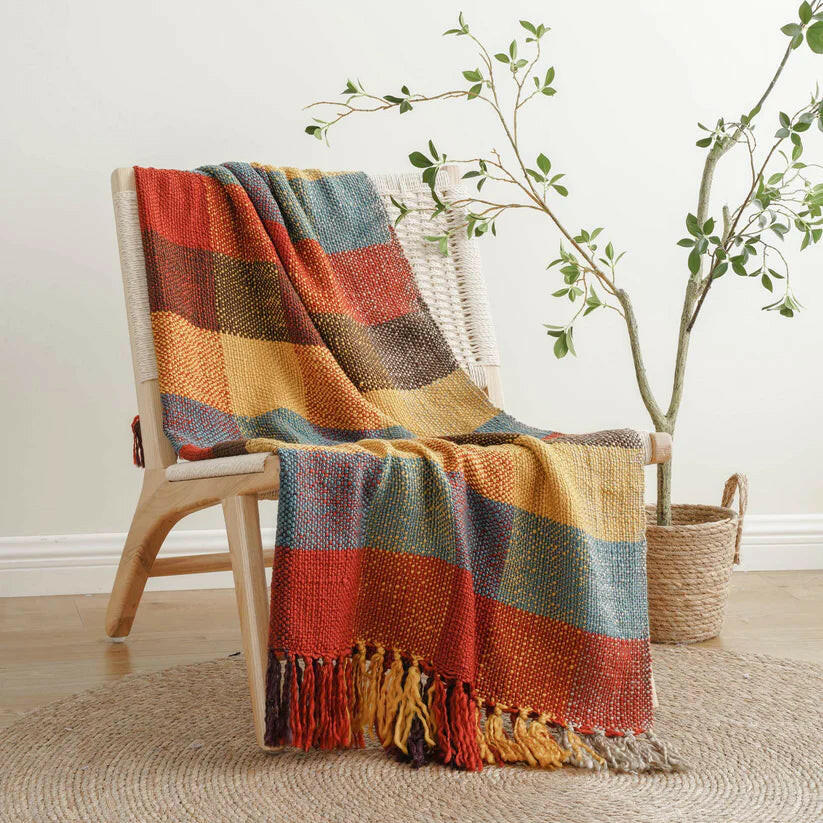 Vintage Plaid Throw.