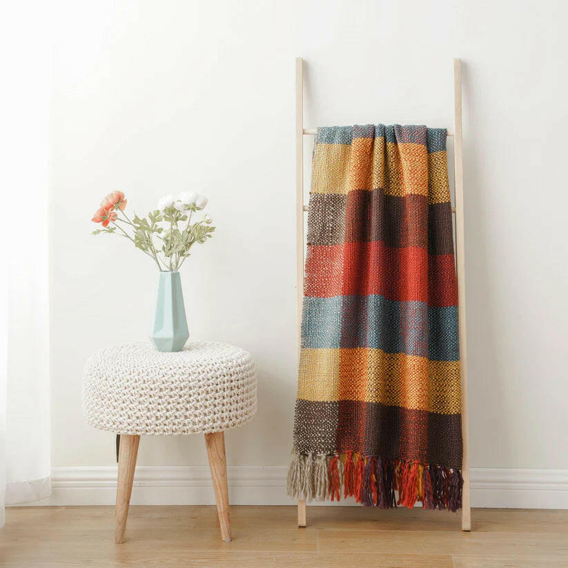 Vintage Plaid Throw.