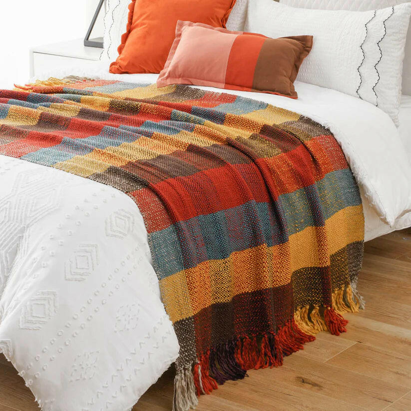 Vintage Plaid Throw.