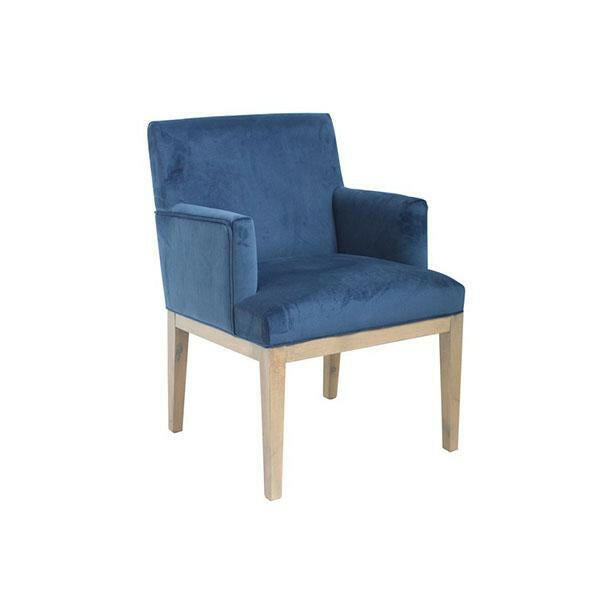 Brook Armed Dining Chair Royal Blue.