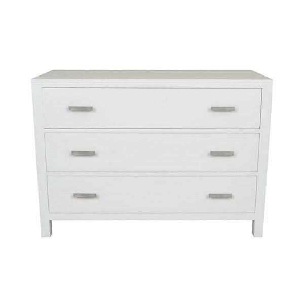 Catalina Crossed White Chest Of Drawers.